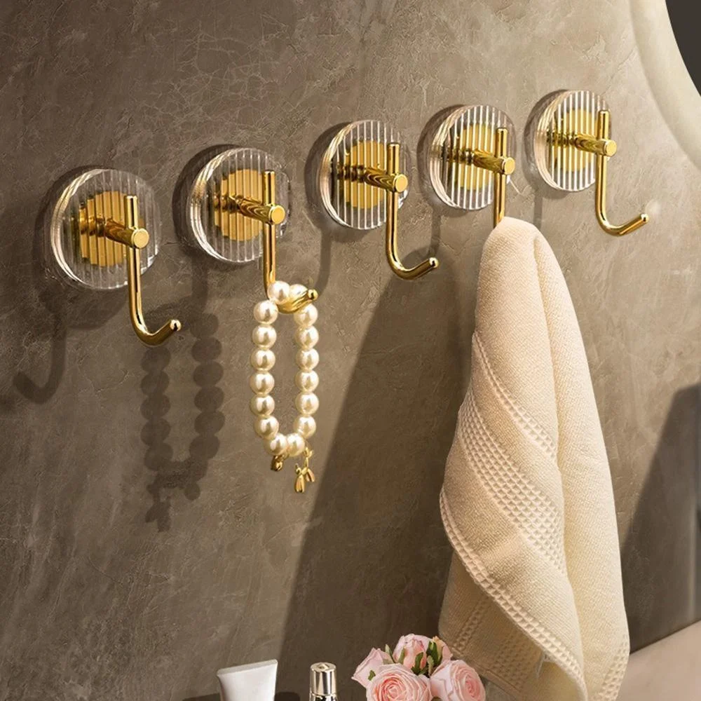 1/2Pcs Adhesive Wall Hooks Acr - Antique Brass Hook ulasan dan harga