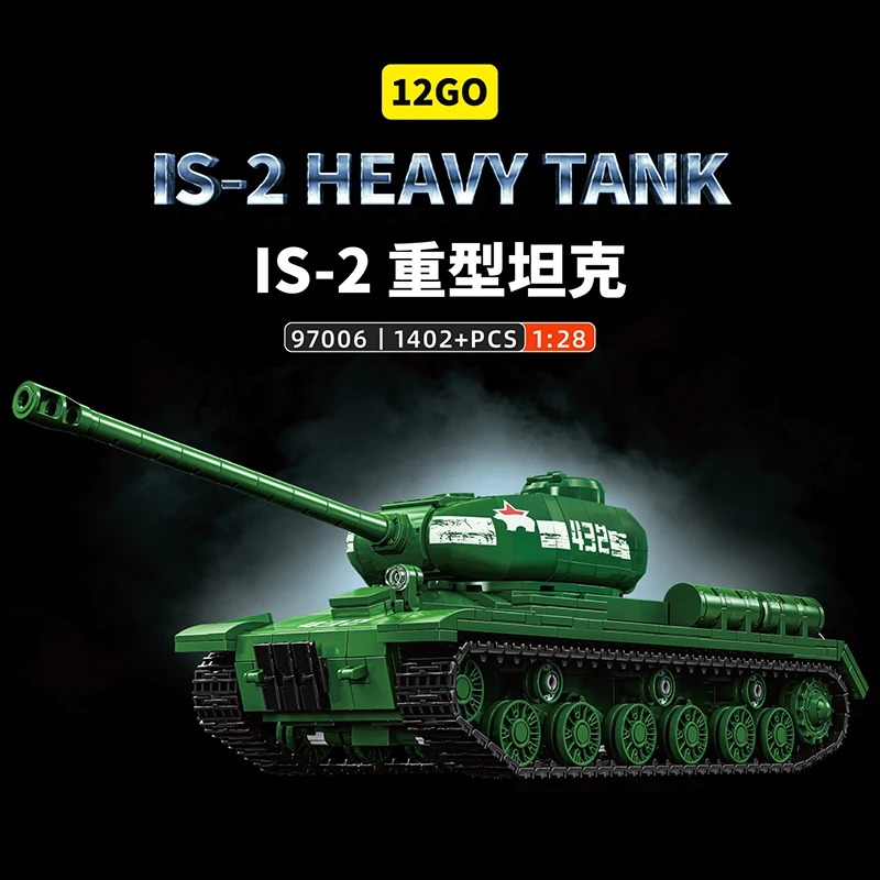 IS-2 Tank Model Kit - 1402PCS  - Interior Design And Build ulasan dan harga