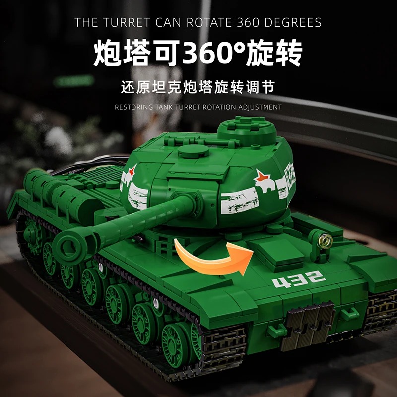 IS-2 Tank Model Kit - 1402PCS  - Interior Design And Build ulasan dan harga