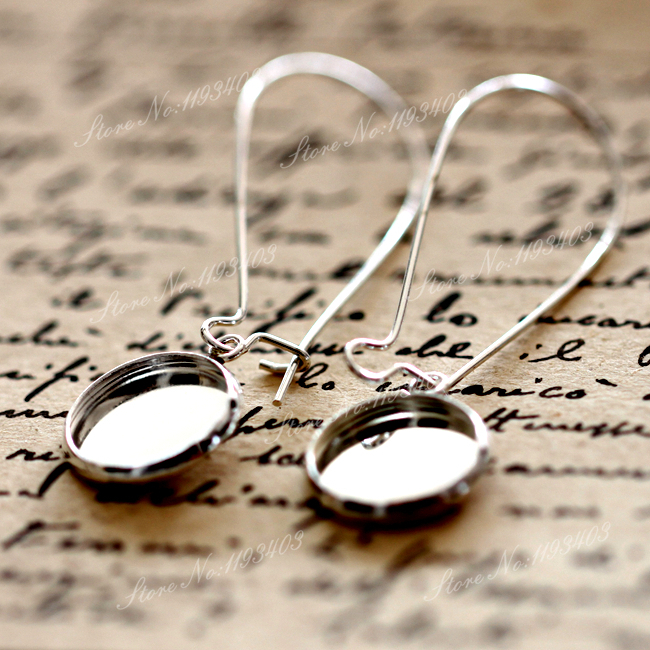 12mm 16mm Round Earring Hooks  - Antique Brass Hook ulasan dan harga