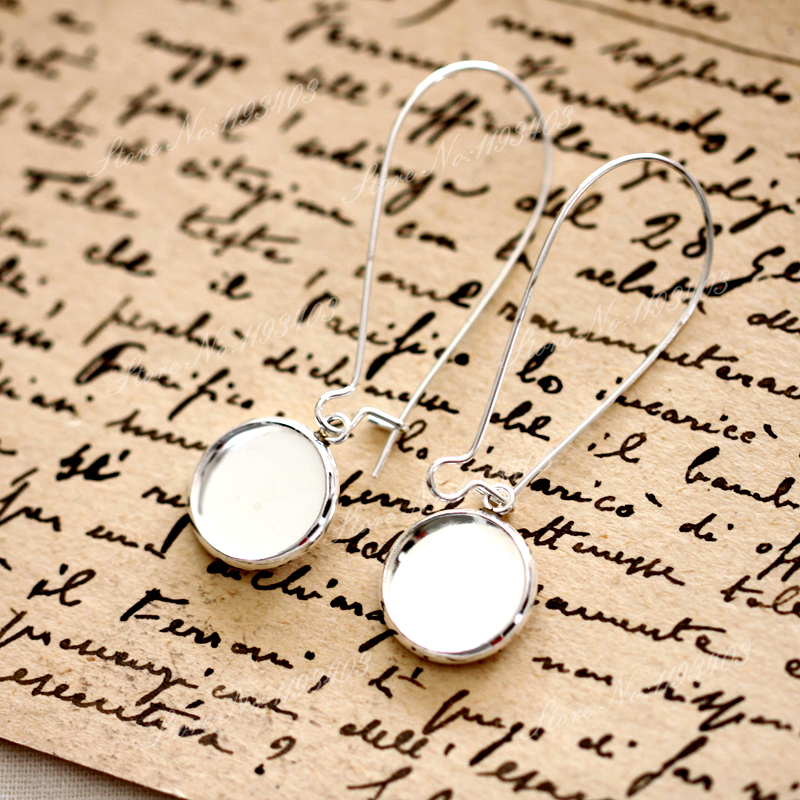 12mm 16mm Round Earring Hooks  - Antique Brass Hook ulasan dan harga