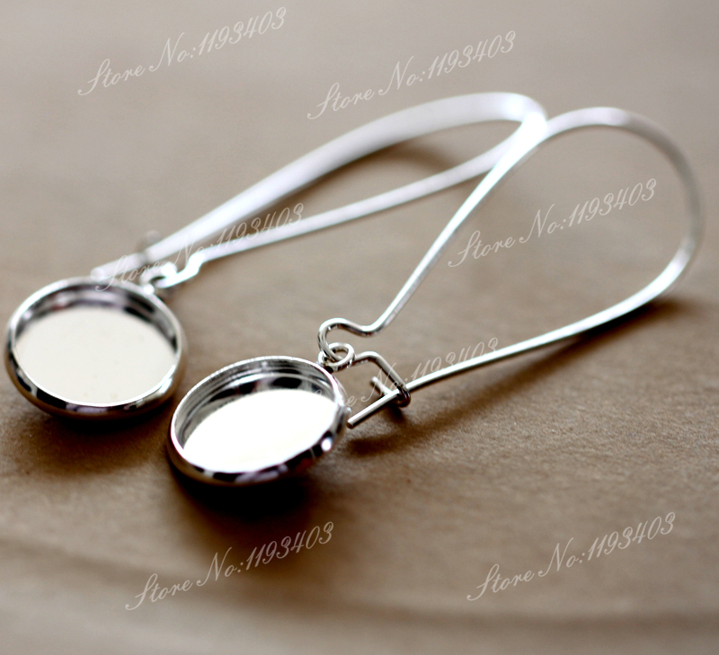 12mm 16mm Round Earring Hooks  - Antique Brass Hook ulasan dan harga