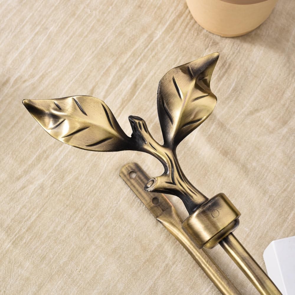 Leaf Shaped Curtain Holdbacks, - Antique Brass Hook ulasan dan harga