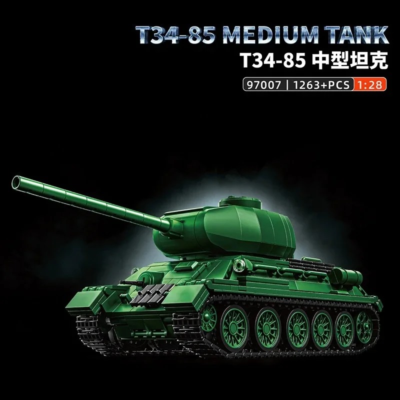 T34-85 Tank Model Kit - 1263PC - Interior Design And Build ulasan dan harga