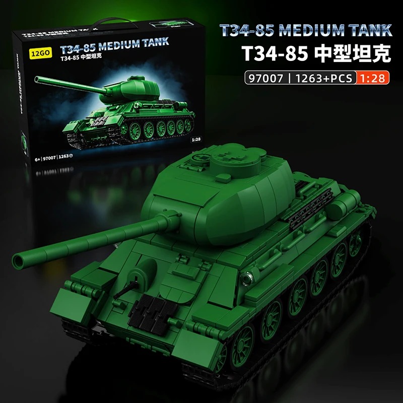 T34-85 Tank Model Kit - 1263PC - Interior Design And Build ulasan dan harga
