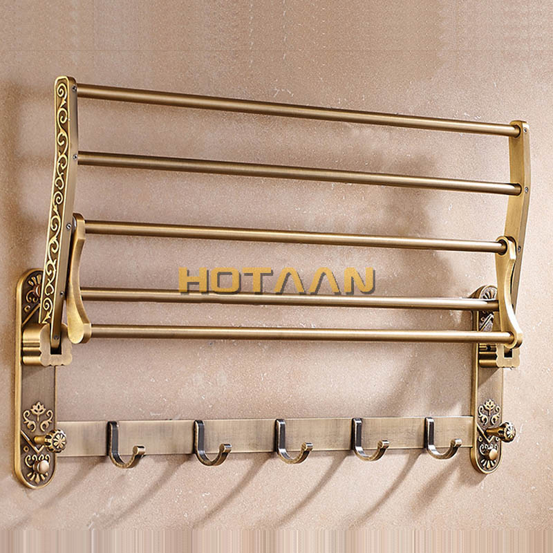 Foldable Antique Brass Towel R - Antique Brass Hook ulasan dan harga