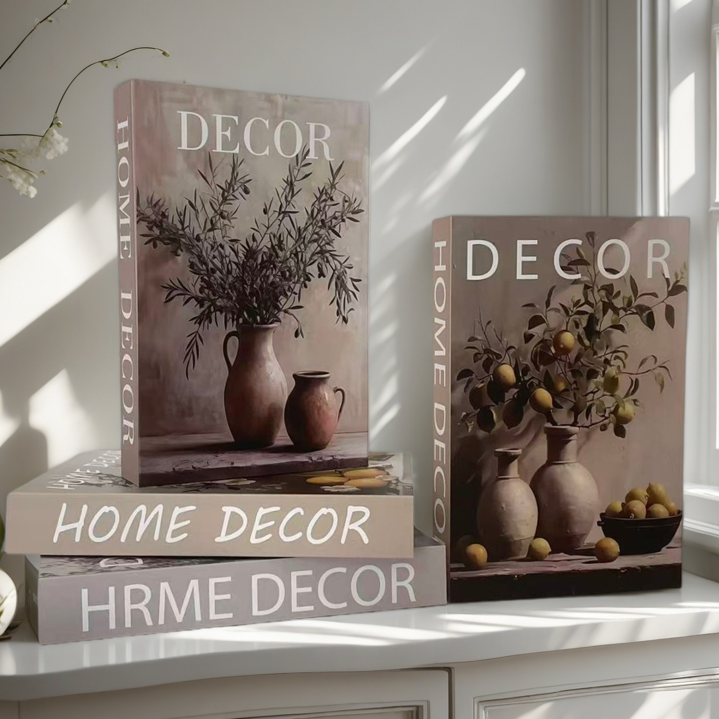 Coffee Cup Decorative Books Fa - Interior Design Yearbook ulasan dan harga